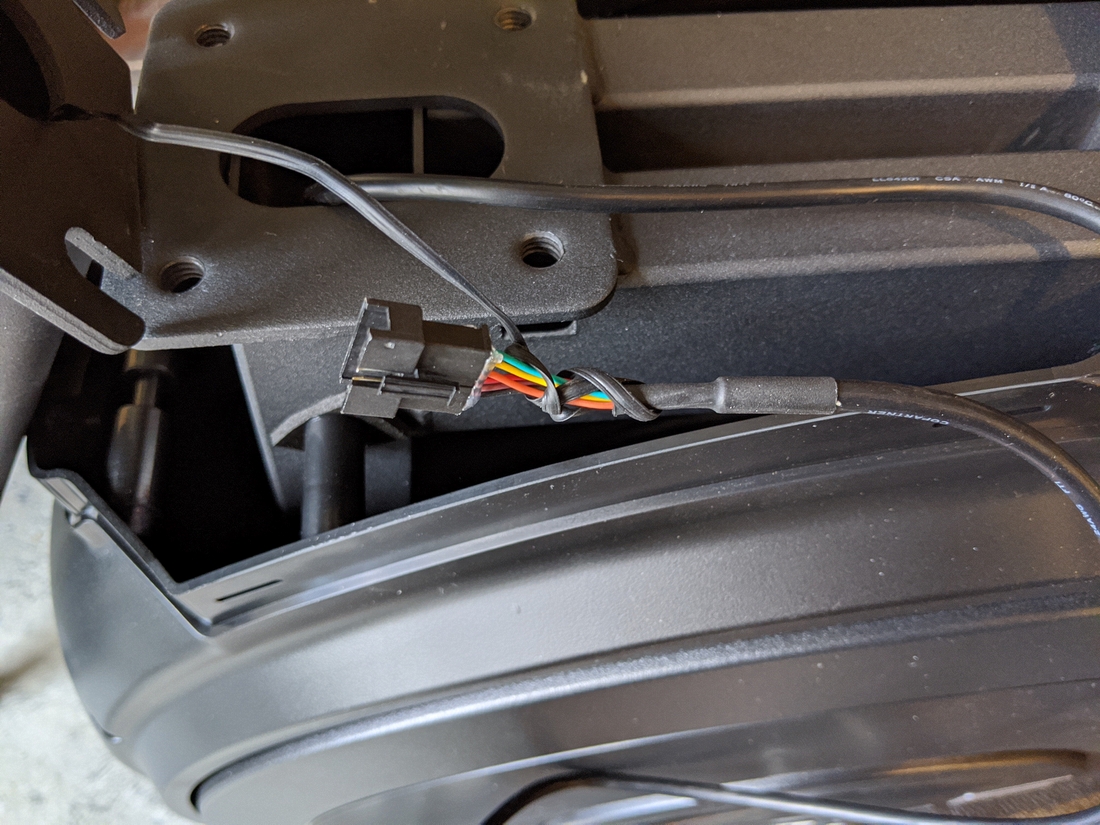 E95 Step 1-3 04 Unwrap Computer Cable, tie up with bottom end of long (fish) twist tie.jpg