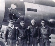 1944-08 Original crew still together, with the Flyin' Dutchman #2, Bayeau, Cherbourg.jpg