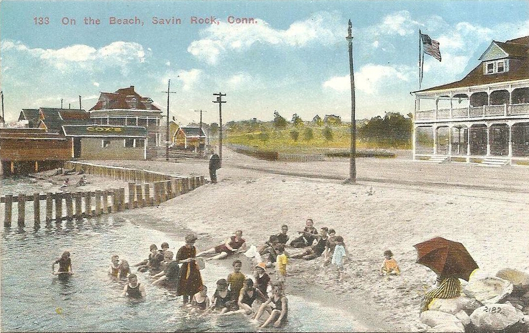 1910~ On the Beach, Savin Rock CT.jpg