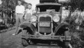 1934-12 Sherm Mischler, Harry & Lizzie in rear of Aunt Lou's house, Alameda, CA.jpg