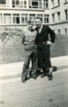 1945-05~ Harry with Lt (~friend Charlie Charrier) at Hospital, Paris, after war (bad back).jpg