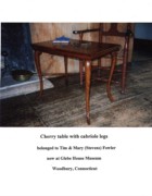 2010~ Cherry table with cabriole legs, Glebe House Museum.JPG