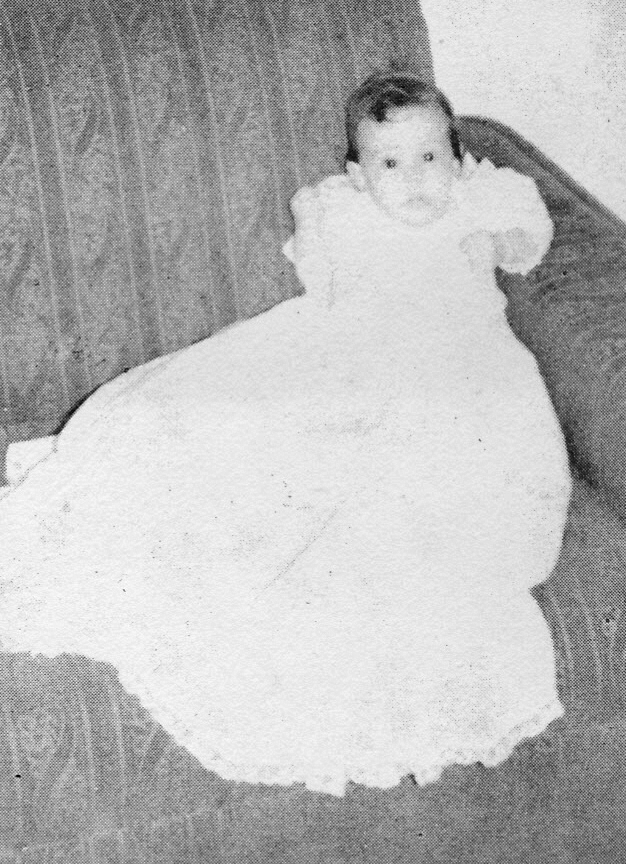 1958-08-17 Caroline Anne Razee in her baptismal dress.jpg
