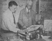 Earl Fowler (chauffeur-artist) & Prof Arnold Dana.jpg
