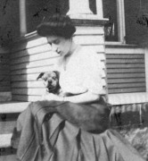 1911~ Ethel Baldwin with Roxy & Harry's dog.jpg