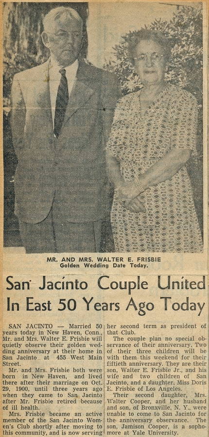 1950-10-29 Walt & Bess Frisbie, Golden Anniversary.jpg