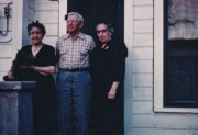 1957~ Bess & Walt Frisbie, Ethel (Baldwin) Adams, San Jacinto CA.jpg