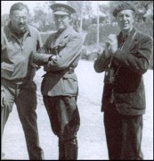 03 Ernest Hemingway, Hugh Slater & Herb Matthews.jpg