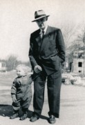 1950-03-19 3 Pete Jr & Hilliard Matthews, corner of Highgate (right), Hillcrest Av (background & behind camera).jpg
