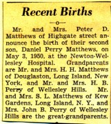 1950-05-03 1 Daniel P Matthews (Needham Chronicle Thu May 11).jpg