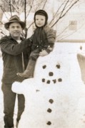 1951-01~ 1 Pete, Pete Jr & snowman.jpg