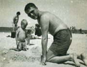 1953-08~ 4 Dan (Pete Jr behind) & Pete Sr.jpg