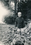 1954-09-03~ 1 Pete Jr, after the storm (likely Hurricane Carol).jpg