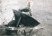 1954-09-03~ 5 Dan, after the storm (likely Hurricane Carol).jpg