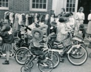 1955-05-21~ 2 Dan & Pete Jr, Harris School Fun Day, Needham.jpg