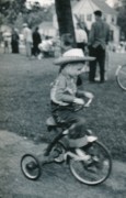 1955-05-21~ 3 Dan at full speed, Harris School Fun Day, Needham.jpg