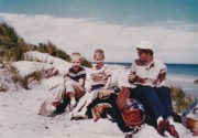 1955-07~ Pete Jr, Dan & Diane; Gloucester MA.jpg