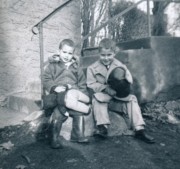 1956-01 2 Cousins Bob Jr & Dan; Douglaston NY.jpg