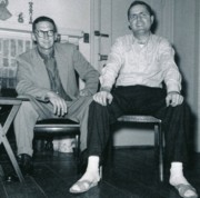 1957-11 2 Ted Wager & Pete Sr, Douglaston NY.jpg