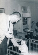 1957-12-25 1 Pete Sr, stuffed animal & Andrea.jpg