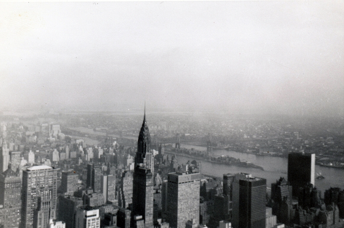 1958-04~ 4 The Chrysler building, from the Empire State Building.jpg