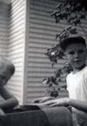 1959-08-late 3 Andrea, Dan, Pete Jr & Alvin the turtle.jpg