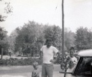 1960-08 21 Andrea, Pete Sr & John Perry; end of vacation, Weare NH.jpg