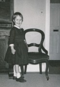 1960-11-06 2 Black Watch smocked gingham - Andrea is 4!.jpg