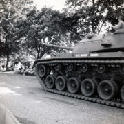1961-07-04 2 Tank at big parade, celebrating 250 years (1711-1961), Needham MA.jpg