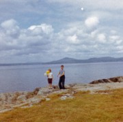 1962-08 2 Andrea & Dan, Islesboro Ferry Landing.jpg