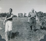 1963-08 24 Dan & Pete Sr - easier coming down, Mt Battie, Camden ME.jpg