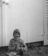 1964-10-12~ 2 Andrea in front of barn door, Islesboro ME.jpg