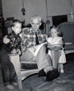 1957-04~ 1 Bob Jr, Hilliard & Deidra; Hillie's last trip to Ely MN.jpg