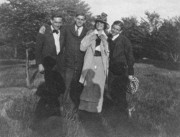 1915~ 3 Hilliard (second from left) & friends.jpg