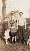 1927~ Jane, Hilliard, Pete, and unknown friend-relation w dog.jpg