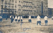 1916~ 12 Doris playing field hockey at Columbia Teachers College, NYC.jpg