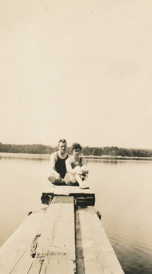 1924 Ped & Doris, Cobbetts Pond, Windham, NH.jpg