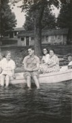 1941-06~ 2 Coz Bess, George, Mary & Gram (Liz), Bantam Lake CT.jpg