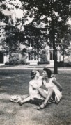1944-07~ 5 Diane & Peg, on my lunch break, Wellesley College.jpg