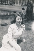 1945-07~ 1 Diane, lunch hour, MIT campus.jpg
