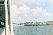 1954-10-05 12 Fort & dutch-style houses, entrance to Wilhelmstad harbor, Curacao NA.jpg