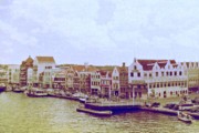 1954-10-05 14 Hotel & stores along waterfront, Wilhelmstad, Curacao NA.jpg