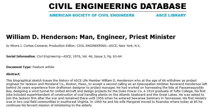 1976 William D Henderson - Man, Engineer, Priest Minister - abstract of bio.png
