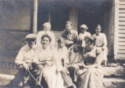 1910~ (f) Uncle Martin, Liz, Ped, Aunt Annie; (r) Alice, Doris, Walt, Betty & Bess Frisbie.jpg