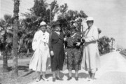 1937-02-26 Jessie Williams, Liz Perry, Katie Johnson & Nina Williams; the day we left Fort Lauderdale FL.jpg