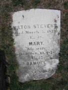 3 Mary & Milton Stevens stone, Hillside Cemetery, Naugatuck CT.jpg