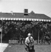 1962-07 2 Alwyn & Pooch (killed by car that day or next), San Bernardino CA.jpg