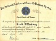 1950-03-30 Arnold W Woodbury retires from AT & Santa Fe RR.jpg