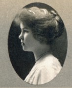 1913 1 Doris Ostrom Woodbury, Northampton HS graduation book.jpg