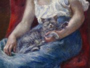 2005-03-04 1 Sleeping Girl with Cat (detail), Renoir at The Clark, Williamstown.jpg